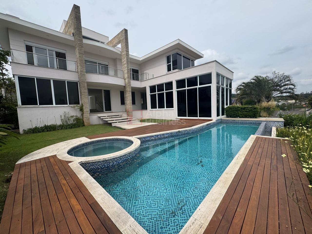Casa com 5 suítes para alugar, 1009 m² por R$ 80.000,00/mês – Tamboré 3 – Santana de Parnaíba/SP - view 1