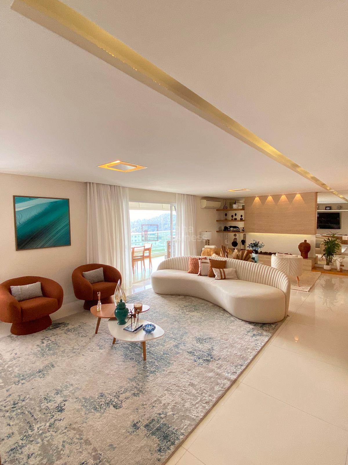 Apartamento mobiliado com 3 suítes à venda, 202 m² por R$ 3.200.000 – Edifício Ereditá – Santana de Parnaíba/SP - view 1